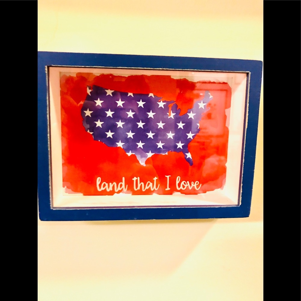 American Map Motivational Sign Shelf Sitter New - Picture 3 of 8